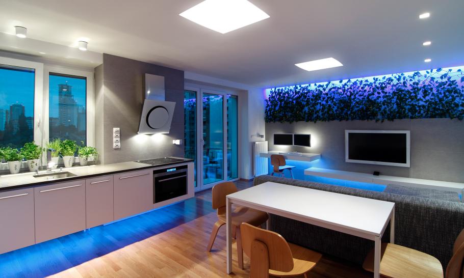Thiết kế nội thất với thiết bị chiếu sáng Paragon